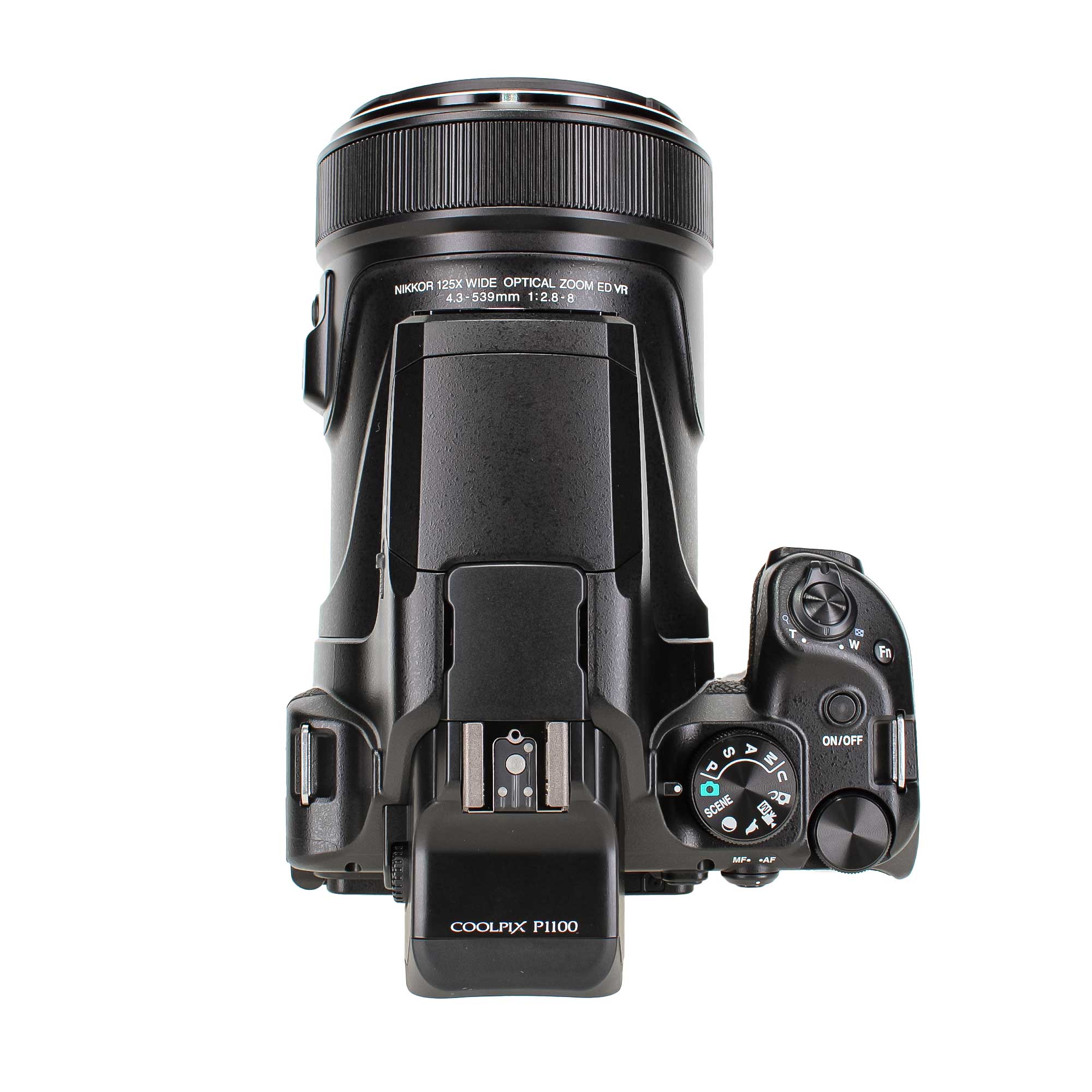 Nikon 125x Wide Optical Zoom ED VR  
4.3-539mm 1:2.8-8  
COOLPIX P1100