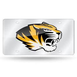 Rico Industries - Missouri MIZZOU Tigers Mirrored Laser Cut License Plate Laser Tag - Multi
