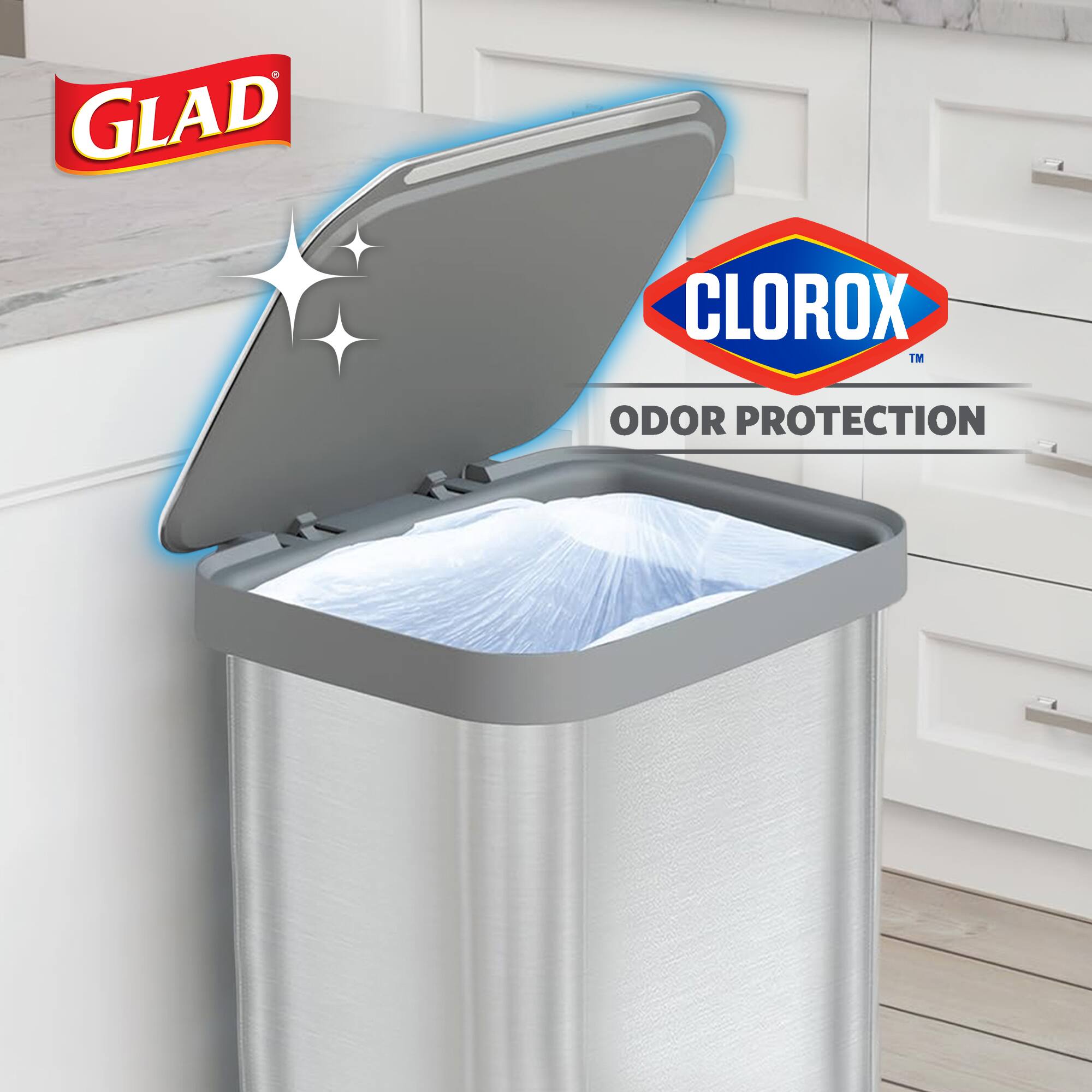 GLAD CLOROX ODOR PROTECTION