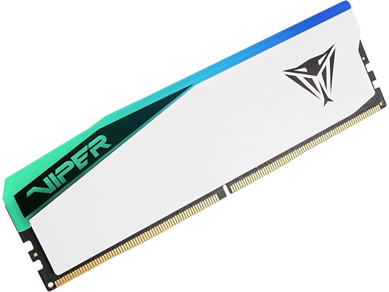 Angle. Patriot - Patriot Viper Elite 5 32GB DDR5 6000 RAM (PC5 48000) - Gen14 AMD/Intel - White.