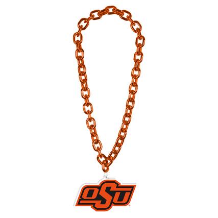 Front. WinCraft - Oklahoma State Cowboys Big Chain Logo Necklace - Multicolor.