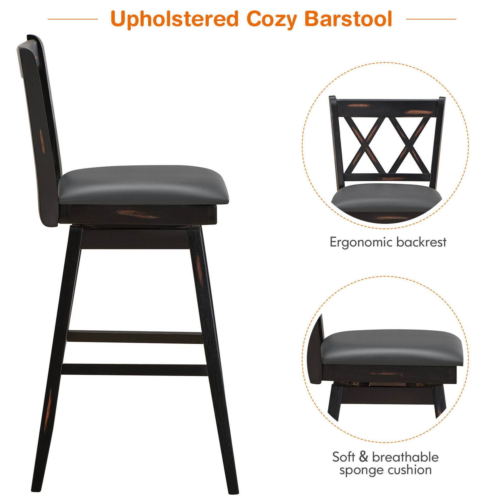 Upholstered Cozy Barstool
Ergonomic backrest
Soft & breathable sponge cushion