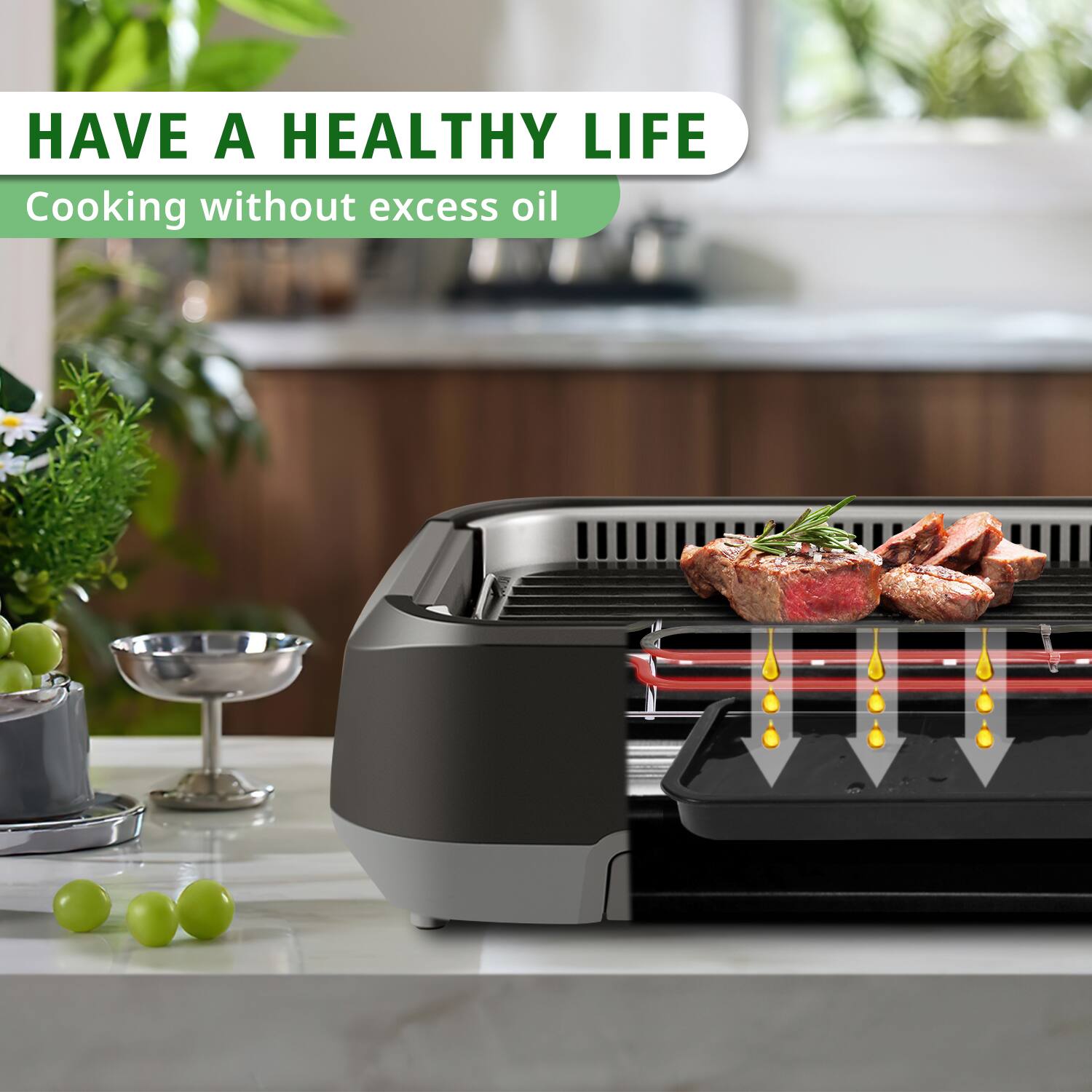 HAVE A HEALTHY LIFE  
Cooking without excess oil