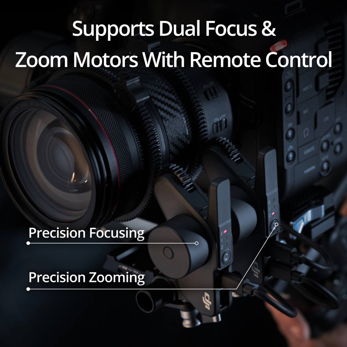 Supports Dual Focus & Zoom Motors With Remote Control

Precision Focusing

Precision Zooming