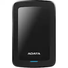 Front. ADATA - ADATA HV300 2.5 External Portable HDD 2TB USB 3.2 Colorbox Hard Disk Drive Black - Black.