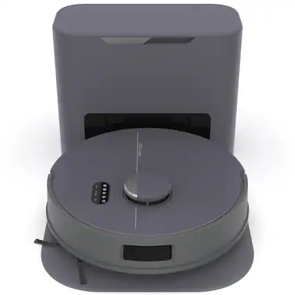Front. bObsweep - Dustin Robot Vacuum & Mop, Combo with Dual Spin Mops - Twilight.