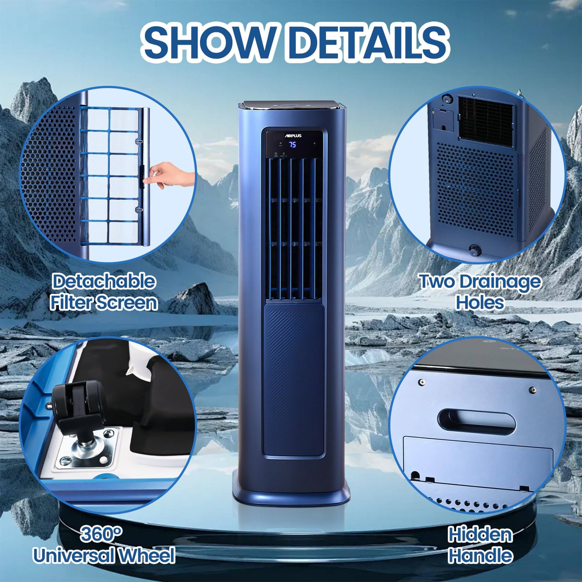 SHOW DETAILS

- Detachable Filter Screen
- Two Drainage Holes
- 360° Universal Wheel
- Hidden Handle