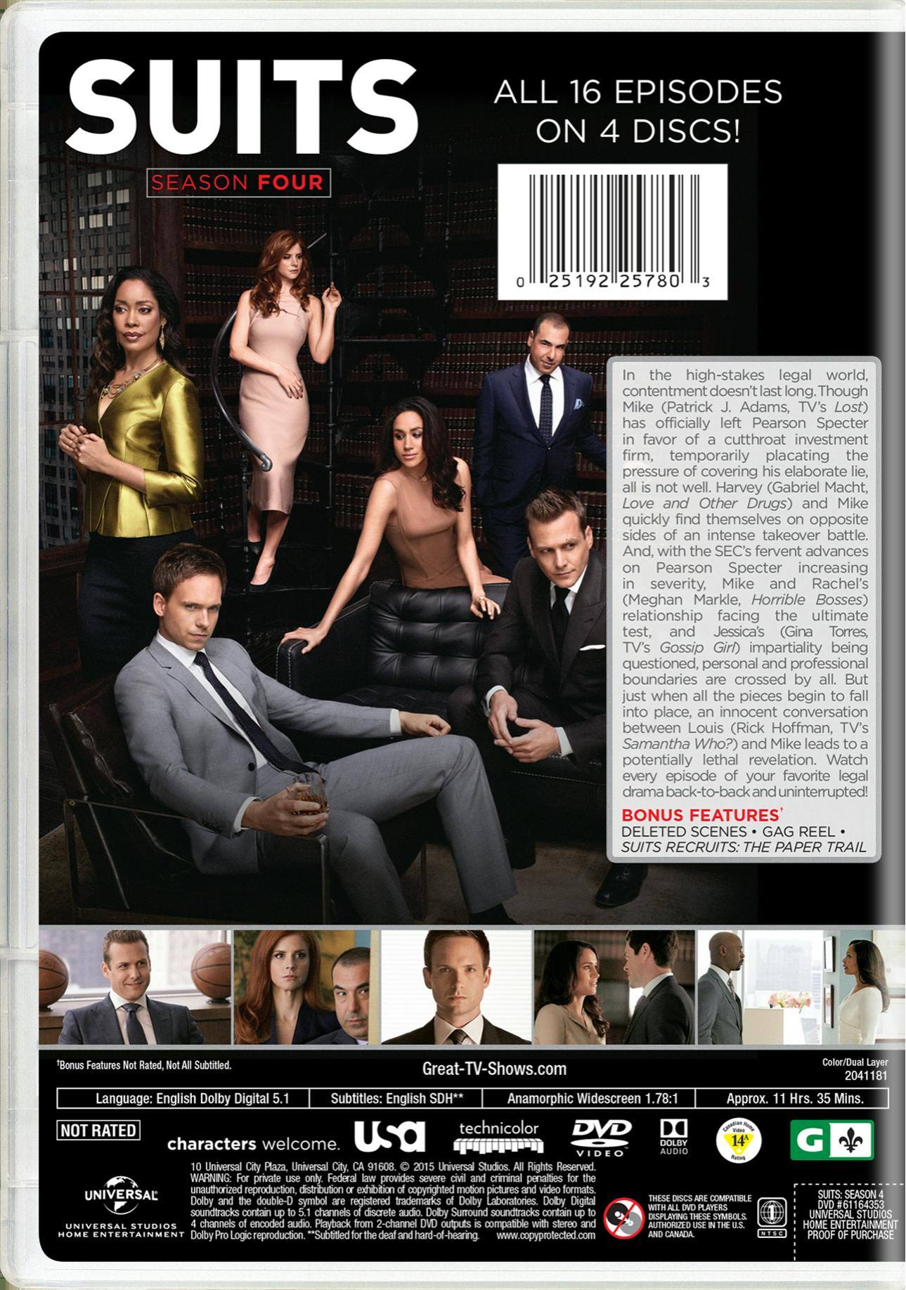 Angle. Suits: Season Four [DVD].