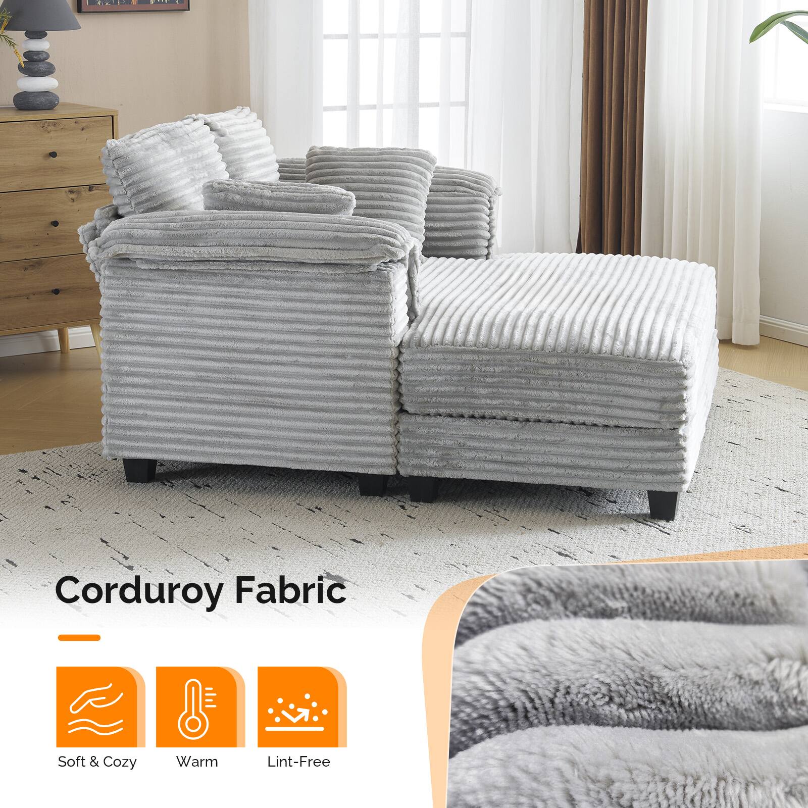 Corduroy Fabric

- Soft & Cozy
- Warm
- Lint-Free
