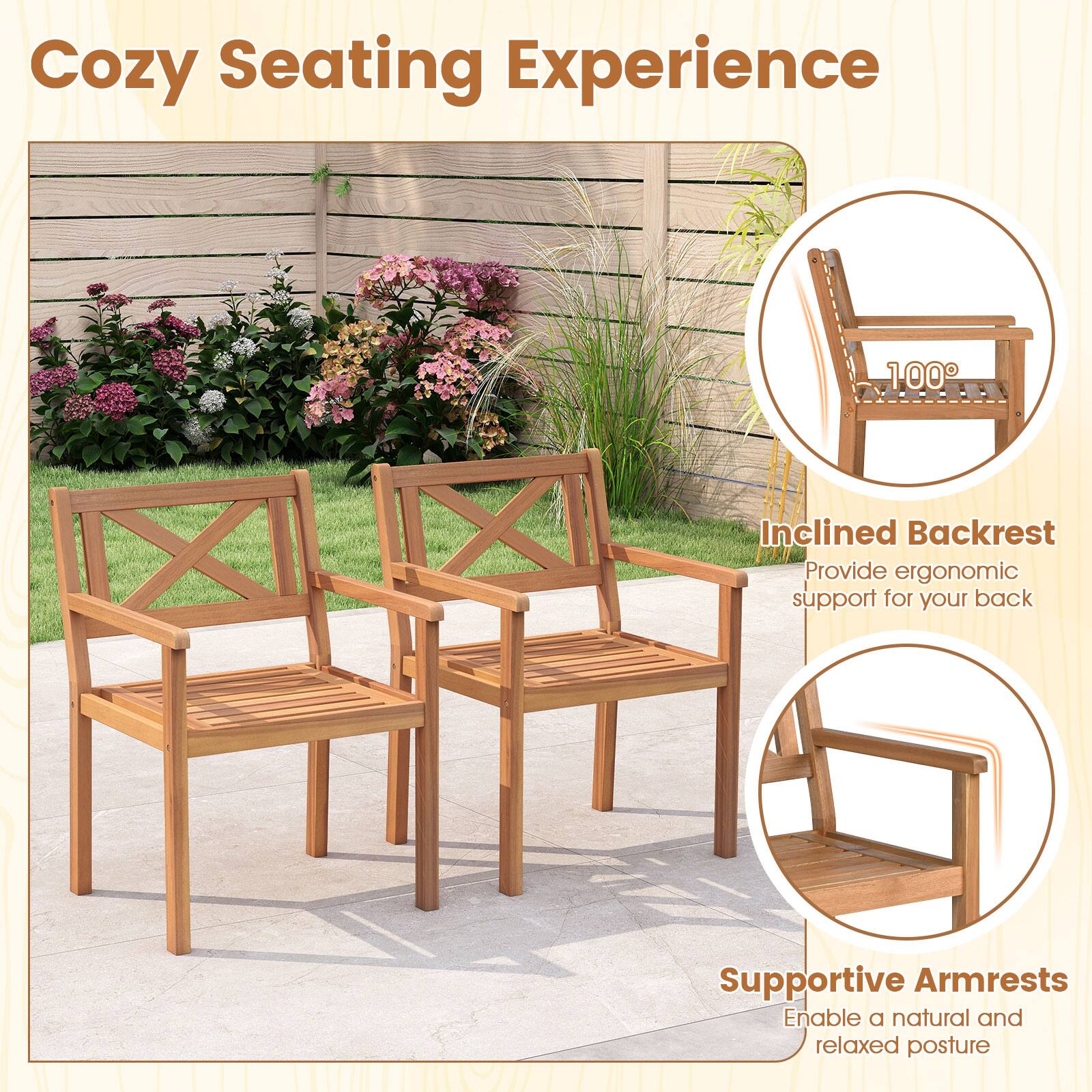 Cozy Seating Experience

100° Inclined Backrest  
Provide ergonomic support for your back

Supportive Armrests  
Enable a natural and relaxed posture