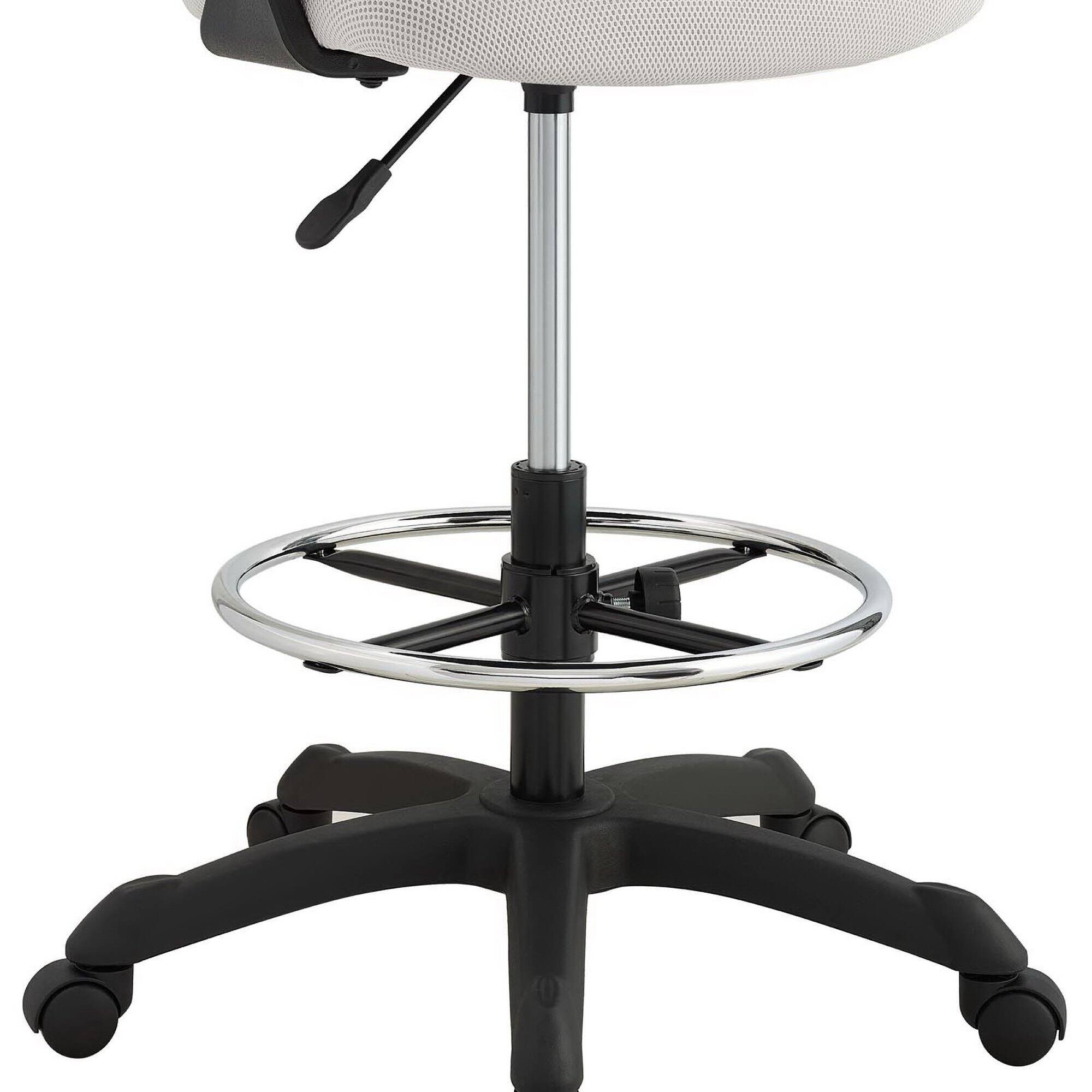Alt View 3. Modway - Thrive Mesh Drafting Chair by Modway - Gray.