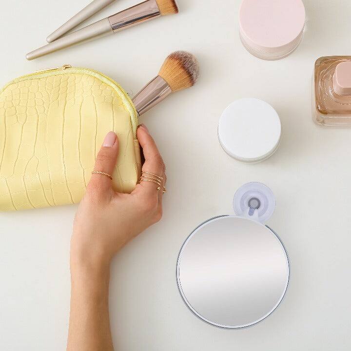 Alt View 1. Zadro - Compact Mirror with Dual 10X/5X Magnifications & Suction Cup - Gray.