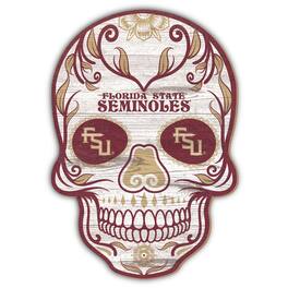 Fan Creations - Florida State Seminoles 12'' Sugar Skull Sign - Multicolor