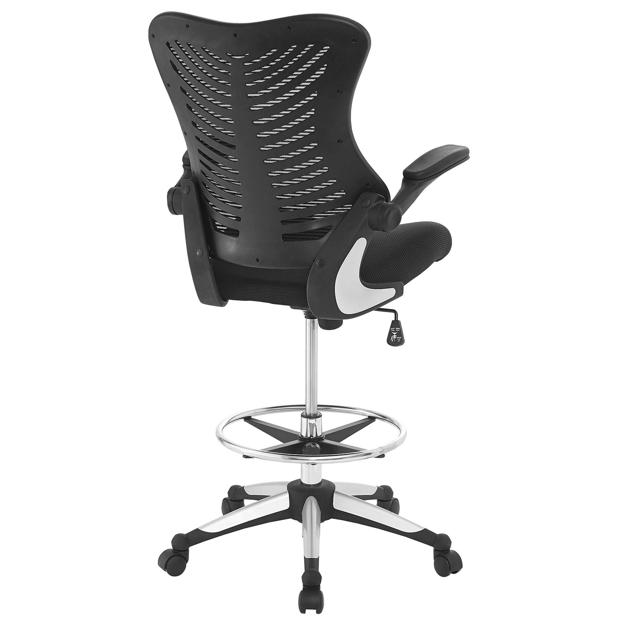 Alt View 1. Modway - Charge Drafting Chair by Modway - Black.