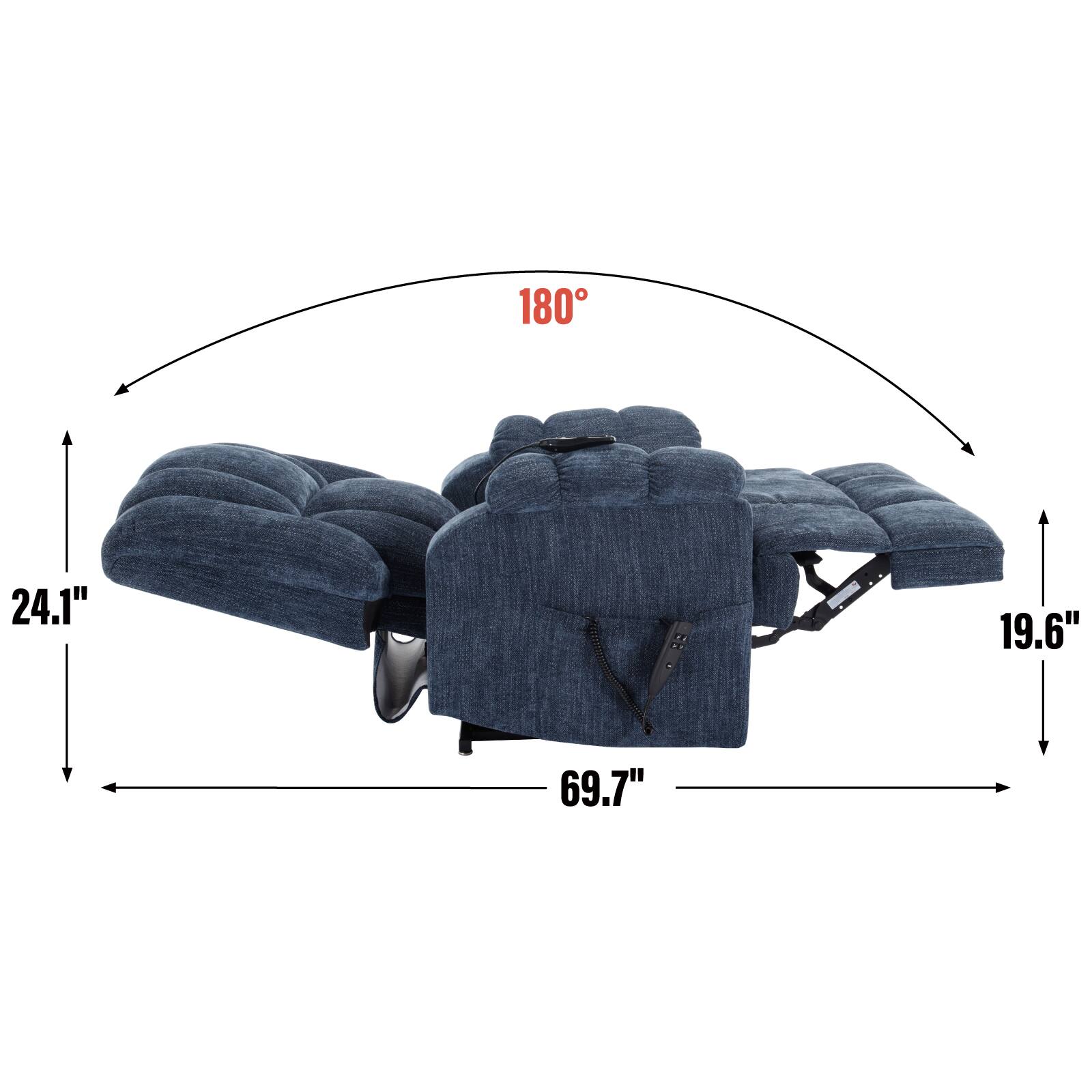 180°  
24.1"  
19.6"  
69.7"