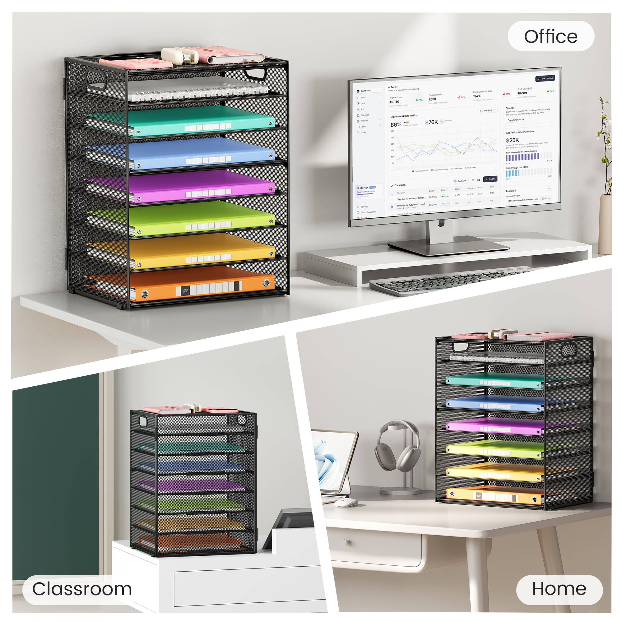 Office  
Classroom  
Home