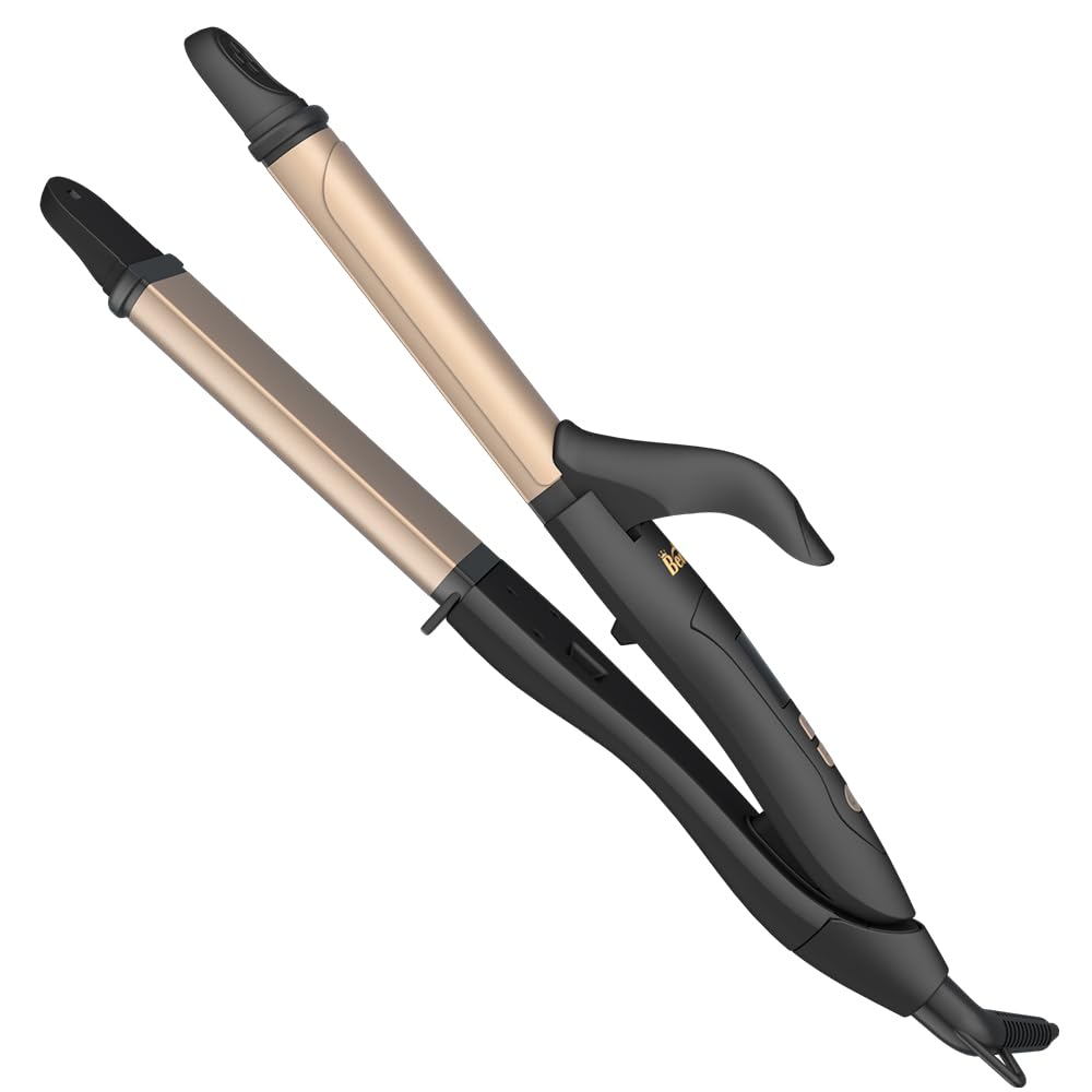 Back. Live At Space - 2 In 1 Hair Iron Professional Straightener& Curler Ceramic 1.25 Inch Curling 275-425℉ Adjustable Temperature - Default.