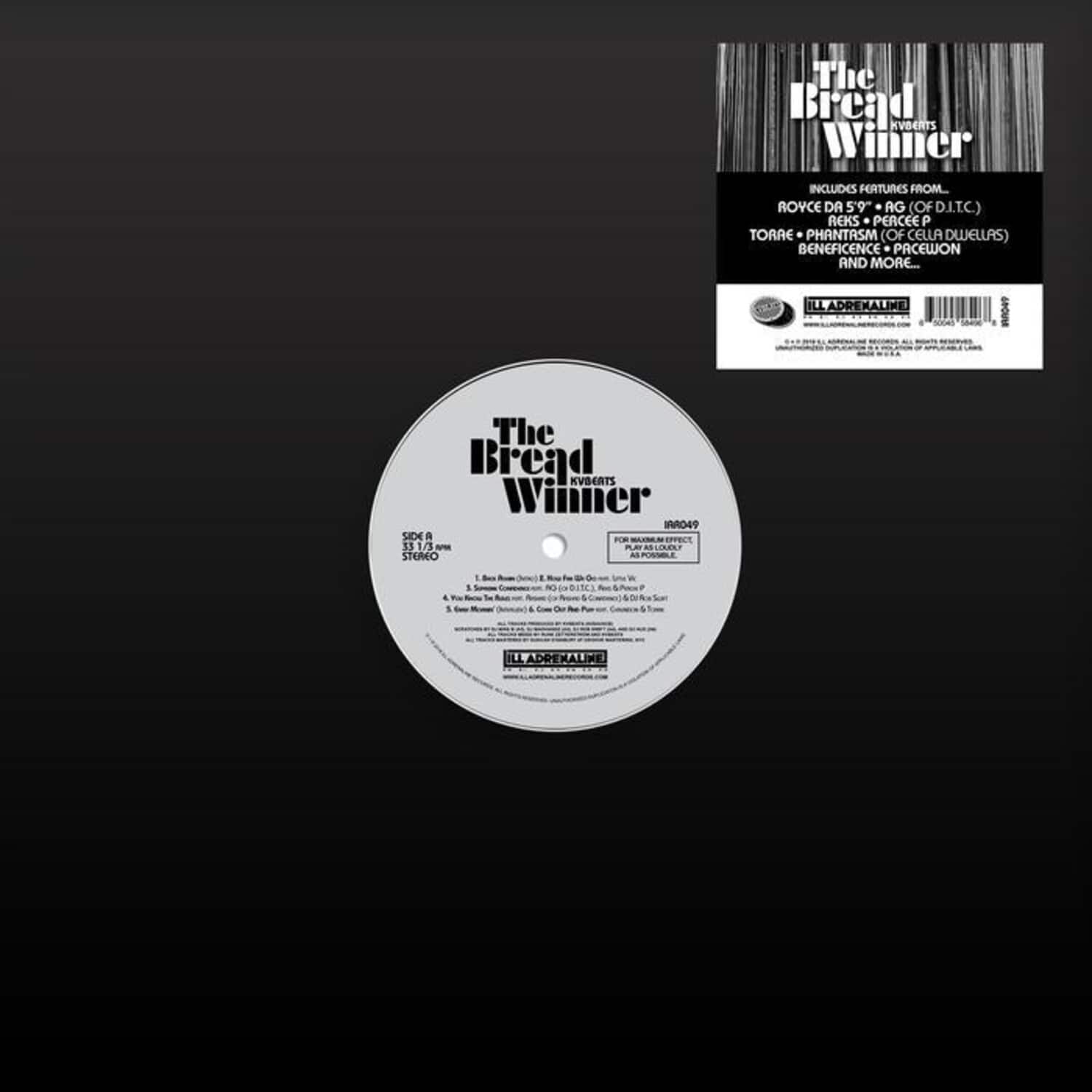 Kvbeats - The Breadwinner  - VINYL LP