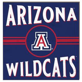 Jardine - Arizona Wildcats 10'' x 10'' Retro Team Sign - Red