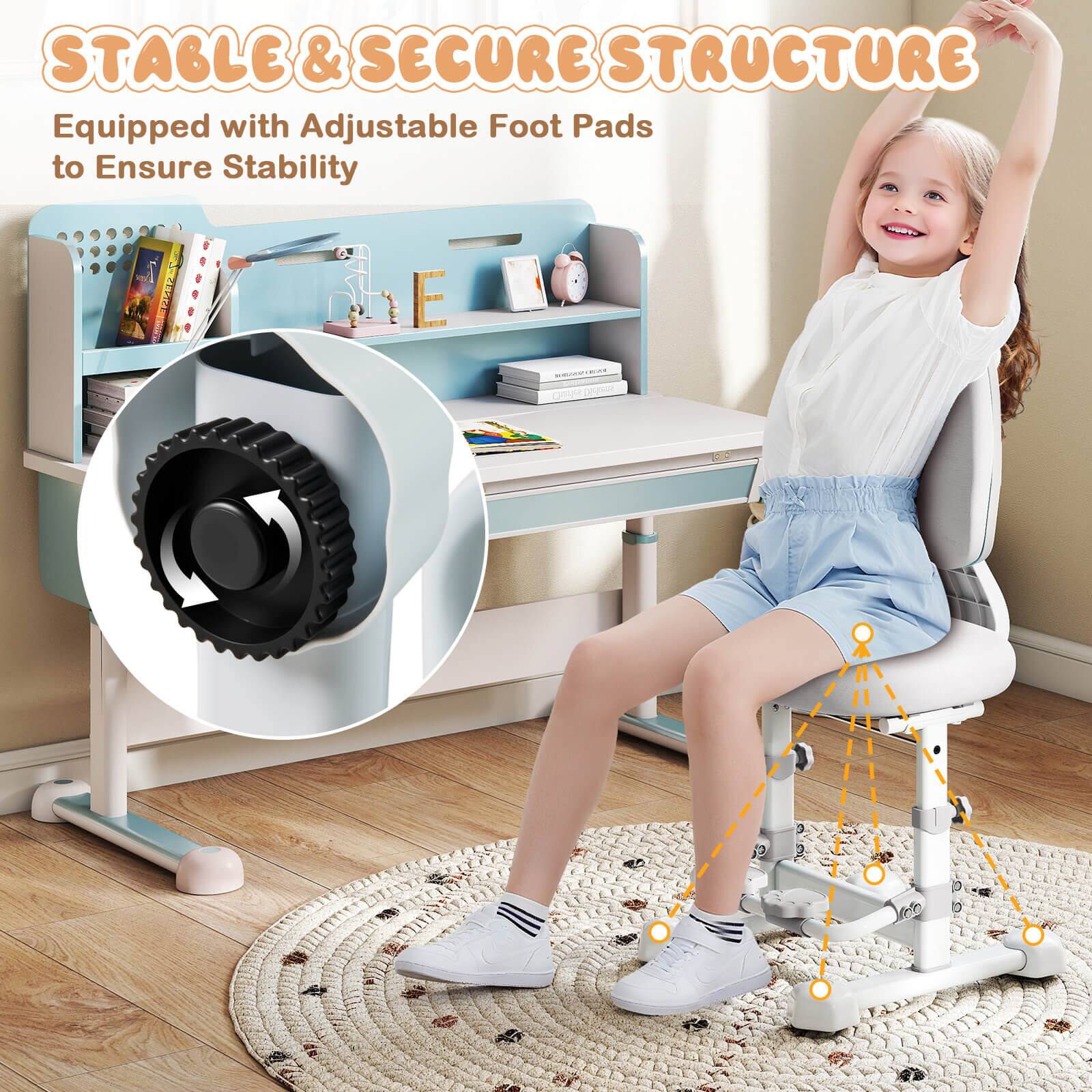 STABLE & SECURE STRUCTURE  
Equipped with Adjustable Foot Pads to Ensure Stability