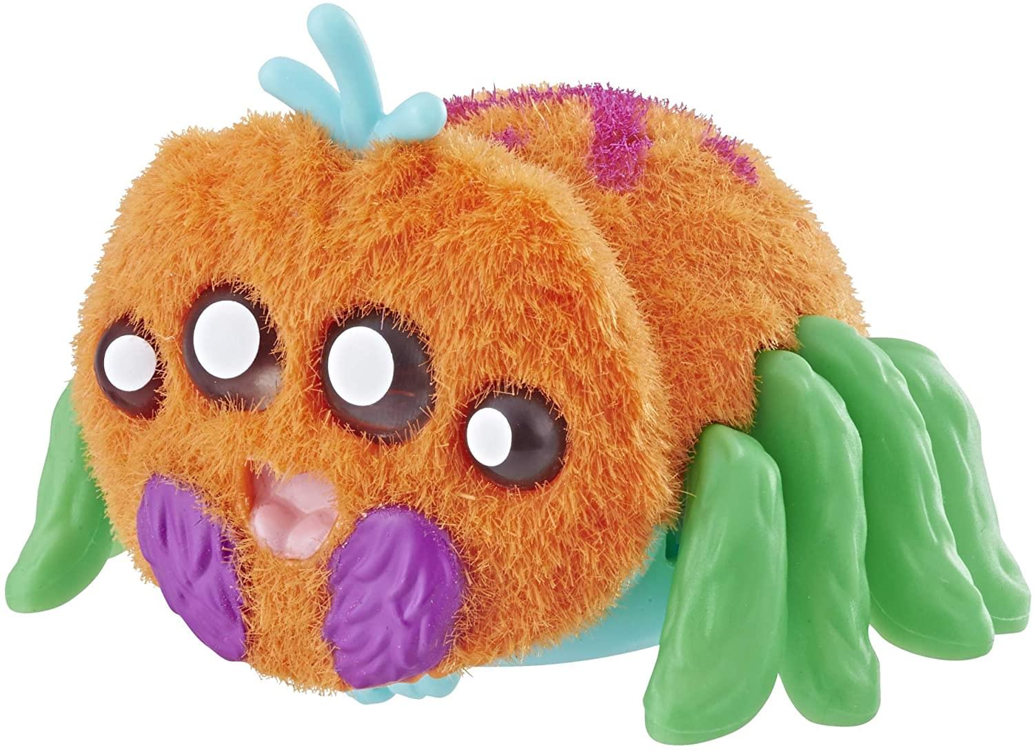Front. Hasbro - Yellies! Voice-Activated Spider Pet | Toots - Orange.