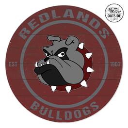 Jardine - University of Redlands Bulldogs 20" x 20" Indoor/Outdoor Circle Sign - Maroon