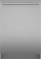 Thermador - Star Sapphire 24" Top Control Smart Built-In Dishwasher with 3rd Rack and Masterpiece Handle, 42 dBA - Stainless Steel - Front_Zoom