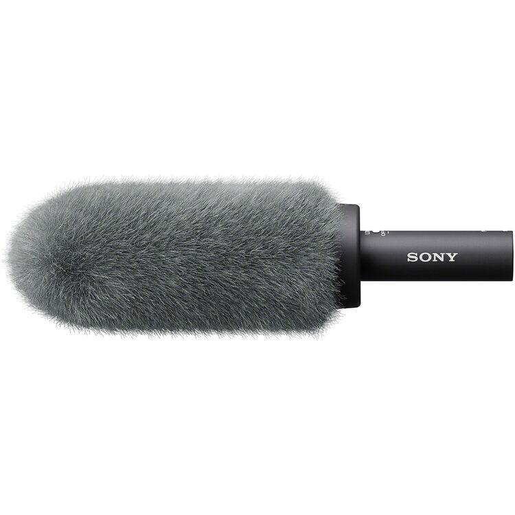 Alt View 2. Sony - Sony ECM-778 Compact Supercardioid Microphone + Cable Ties + Mic Cleaner + More - Black.