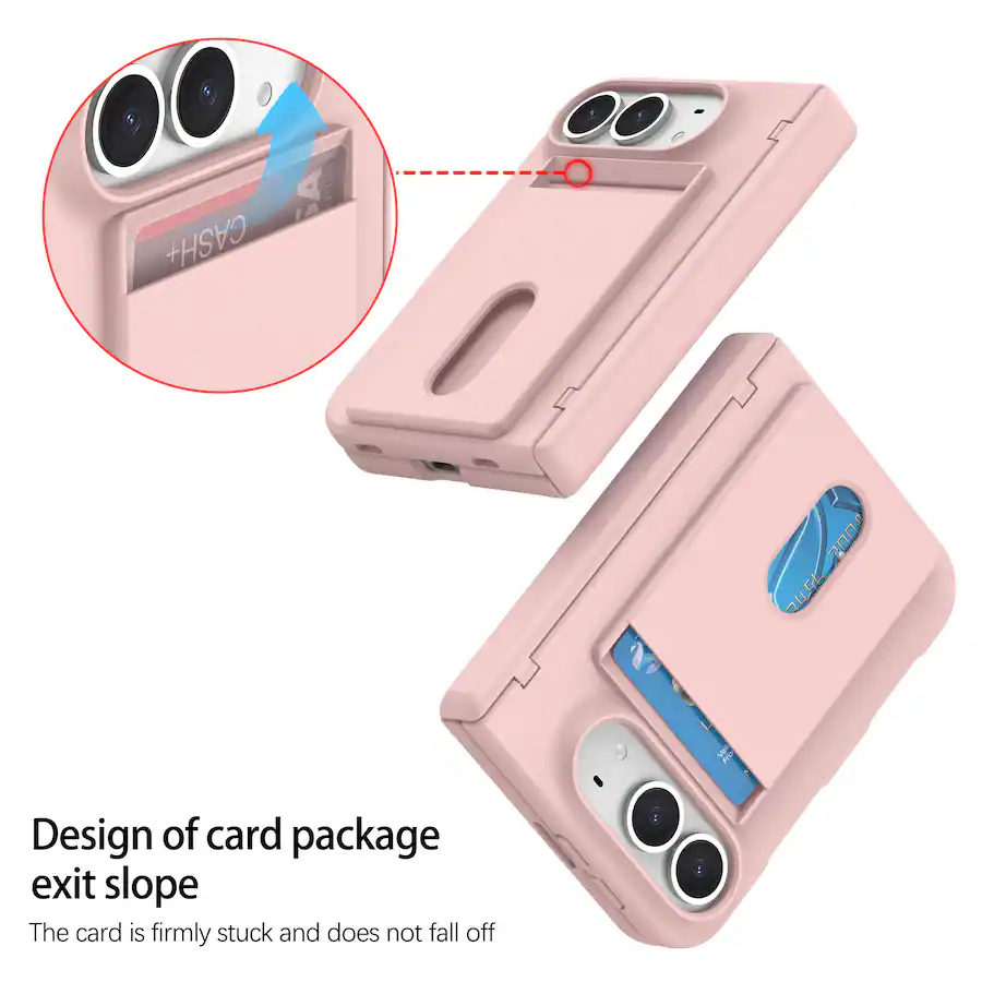 Scratch Slope UUCOVER For Apple iPhone Duo Case with Card Holder, Built in Front ...