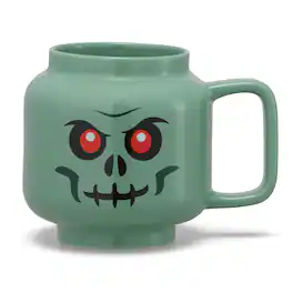 Room Copenhagen - LEGO: Skeleton Large Ceramic Mug, 17.9oz - Green