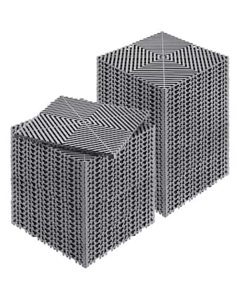 Front. VEVOR - Interlocking Drainage Mat, 12” x 12” Modular Interlocking Cushion, 50 Pcs Splicing Drainage Mats - Gray.