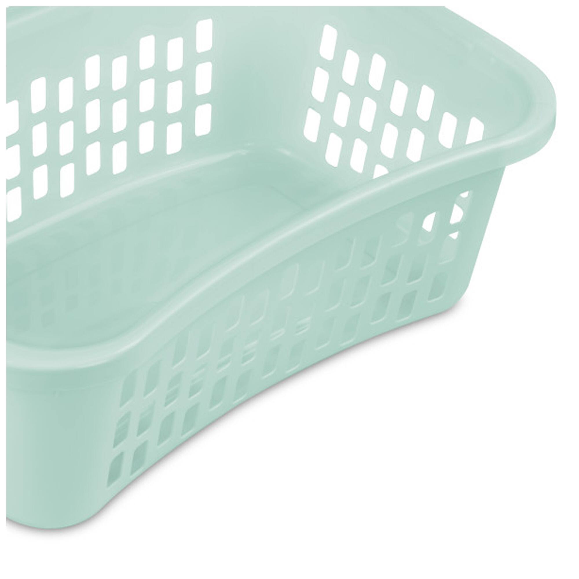 Alt View 5. Sterilite - Sterilite HipHold Laundry Basket, 1.5 Bushel Plastic Clothes Hamper, Mint, 6 Pk - Mint.