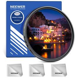 Neewer - 72mm 4/8-Point Star Filter, Rotatable