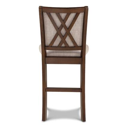 Front. New Classic Furniture - Amy Counter Chair (2/Ctn)-Cherry - Brown.