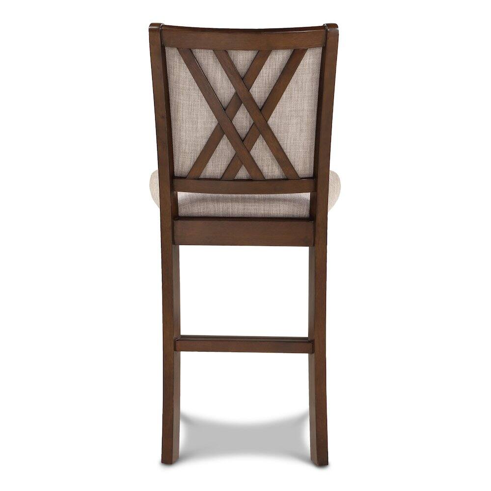 Front. New Classic Furniture - Amy Counter Chair (2/Ctn)-Cherry - Brown.