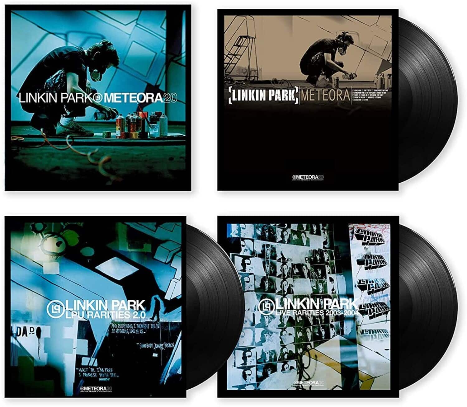 1. LINKIN PARK METEORA 20
2. LINKIN PARK METEORA
3. LINKIN PARK LPU RARITIES 2.0
4. LINKIN PARK LIVE RARITIES 2003-2004