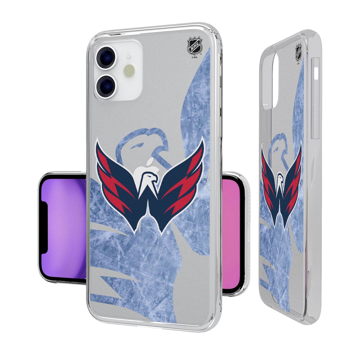 Alt View 1. Keyscaper - Washington Capitals iPhone Clear Ice Case - 12 mini - Multicolor.