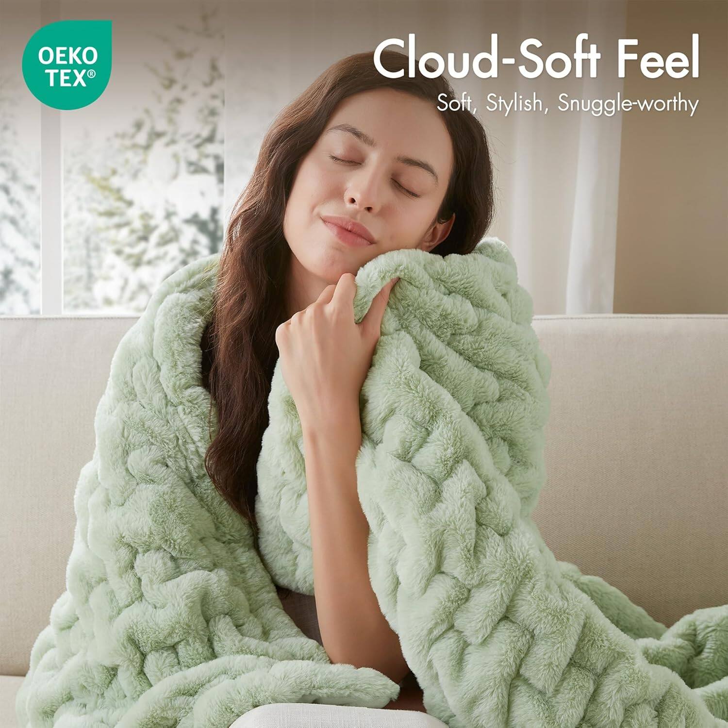 Cloud-Soft Feel  
Soft, Stylish, Snuggle-worthy  

OEKO TEX