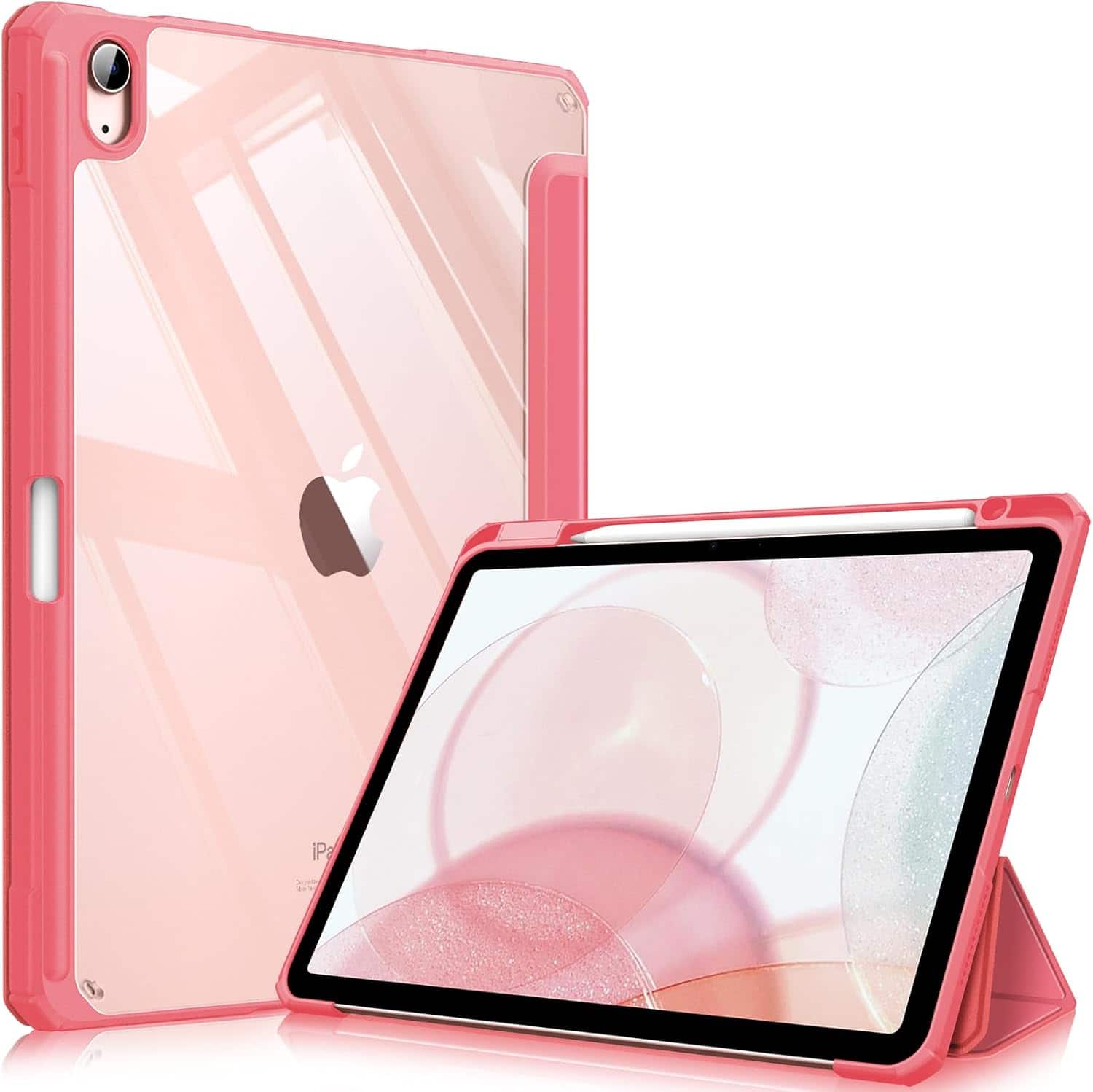 Fintie - Clear Case for iPad Air 11-inch (M4/M3/M2) & iPad Air 4th/5th Gen 10.9 inch | Hybrid Slim Shockproof Shell Cover - Watermelon price history on PriceWatchPro