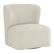 Angle. OSP Home Furnishings - Lucia Swivel Chair - Linen.