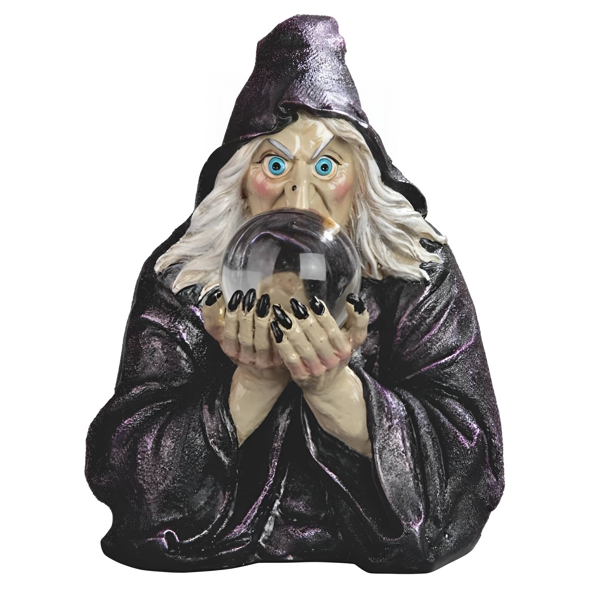 FC Design - 6"H Witch with Faux Clear Crystal Figurine Statue Desk Tabletop Home Decor Gift - Multi-Color