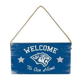 Evergreen Enterprises - Dakota Wesleyan Univeristy Tigers 6" x 11" Welcome Home Wood Wall Sign with Rope Hanger - Multicolor