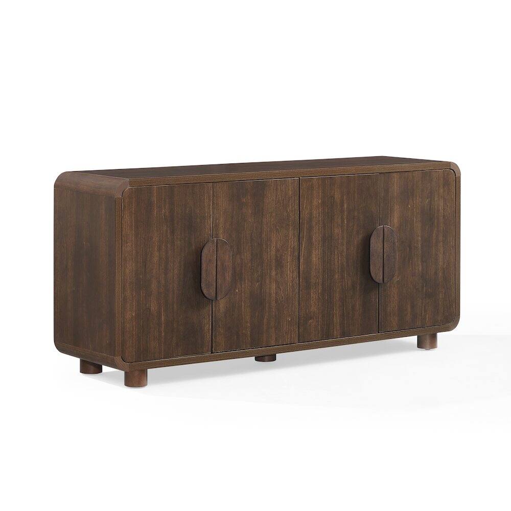 Alt View 4. Crosley Furniture - Millie Sideboard - Brown.