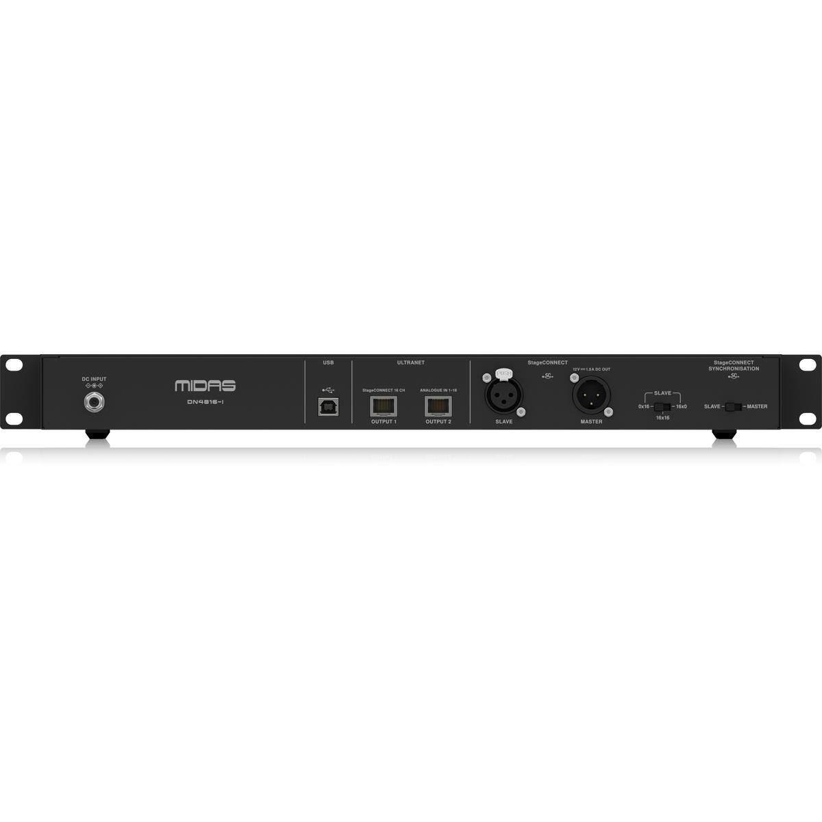 DC INPUT +++
MIDAS DN4816-1
USE
ULTRANET ImpOSD##HRECT or ARMODOL
StageCONNECT con
StageCONNECT SYNCHRONISATION SLAVE IXX- -Net SLAVE MASTER
OUTPUT 1 -
OUTPUT 3
SLAVE
MASTER
10:15