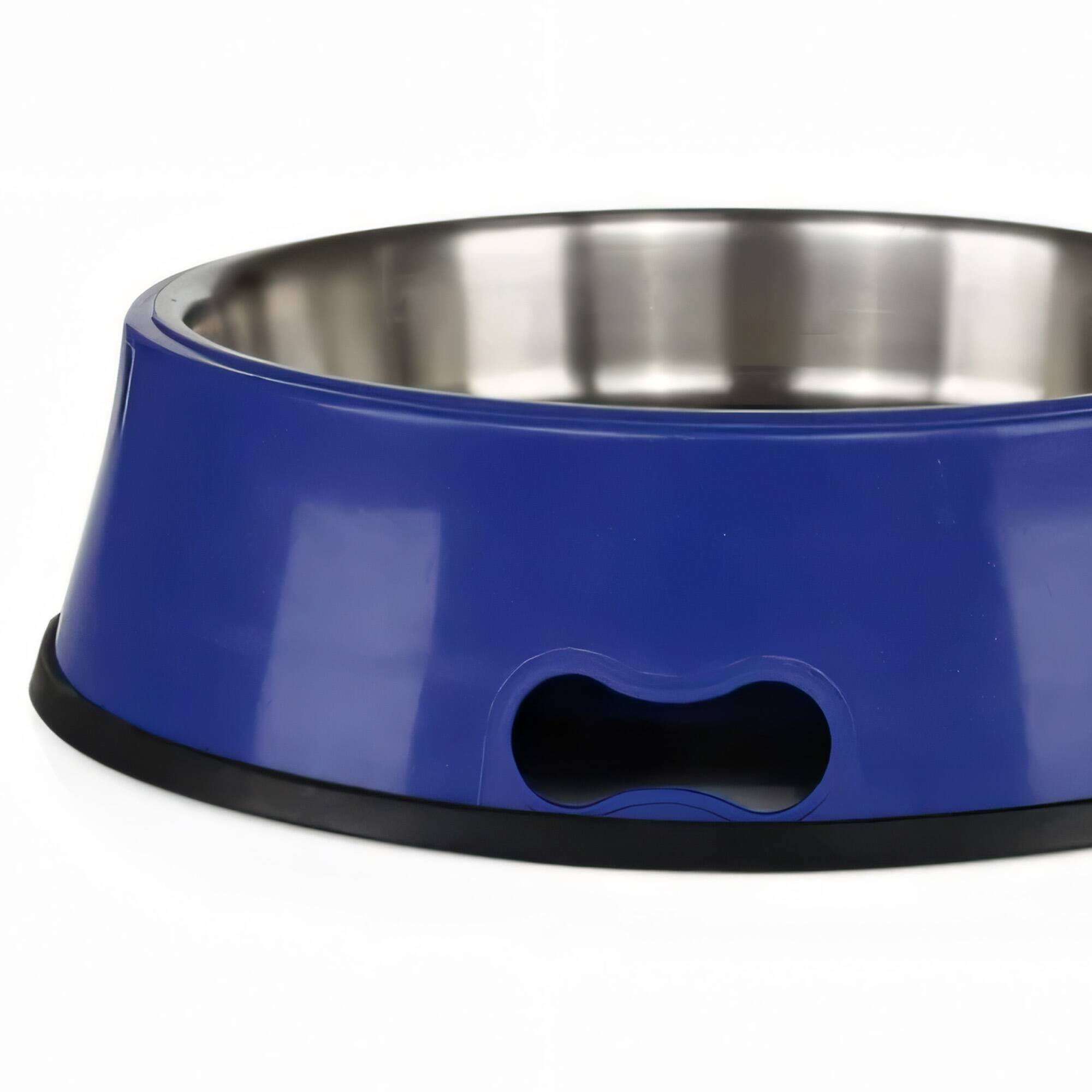 Alt View 4. Farm Innovators - Farm Innovators 5.5 Quart Heated Pet Water Bowl w/Stainless Steel Insert, Blue - Blue.