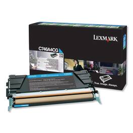 Lexmark - C746A4CG Return Program TAA Compliant 7000 Page-Yield Toner - Cyan