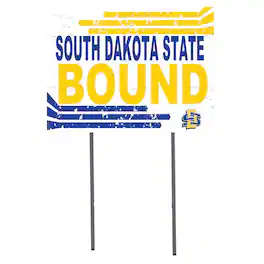 Jardine - South Dakota State Jackrabbits 18'' x 24'' Bound Yard Sign - White