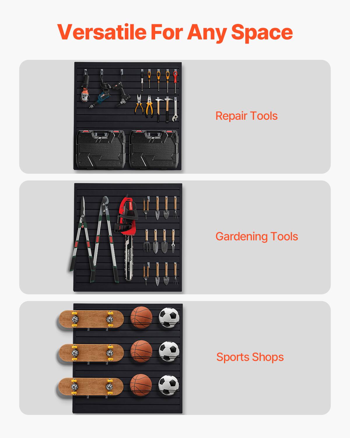 Versatile For Any Space

Repair Tools

Gardening Tools

Sports Shops