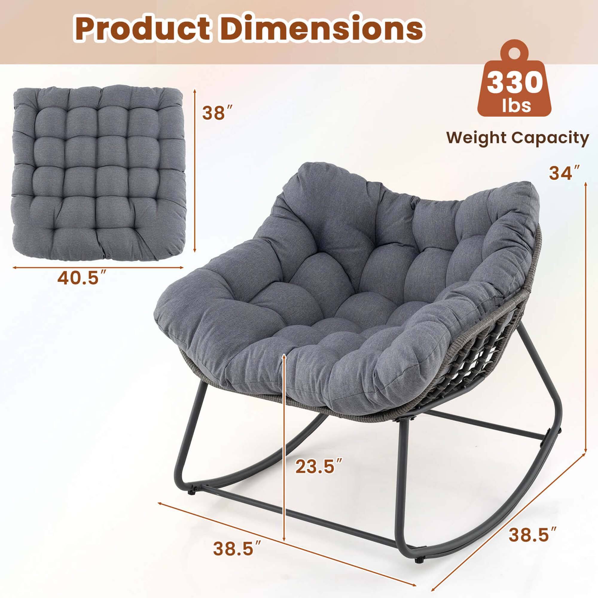 Product Dimensions: 38" x 330 lbs. Weight Capacity: 34" x 40.5" x 23.5" x 38.5" x 38.5".