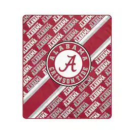 Pegasus - Alabama Crimson Tide 60" x 70" Diagonal Lined Wordmark Ultra Soft Blanket - Multicolor